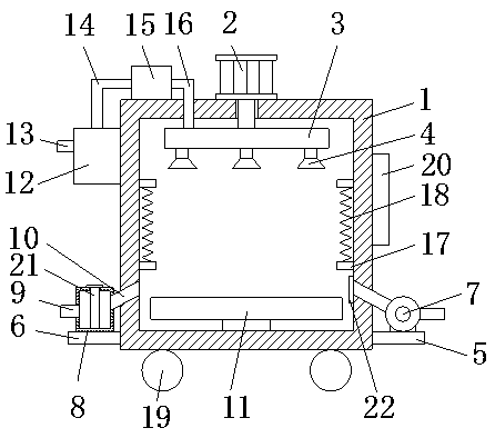 Paint drying device for three-phase asynchronous motor fittings