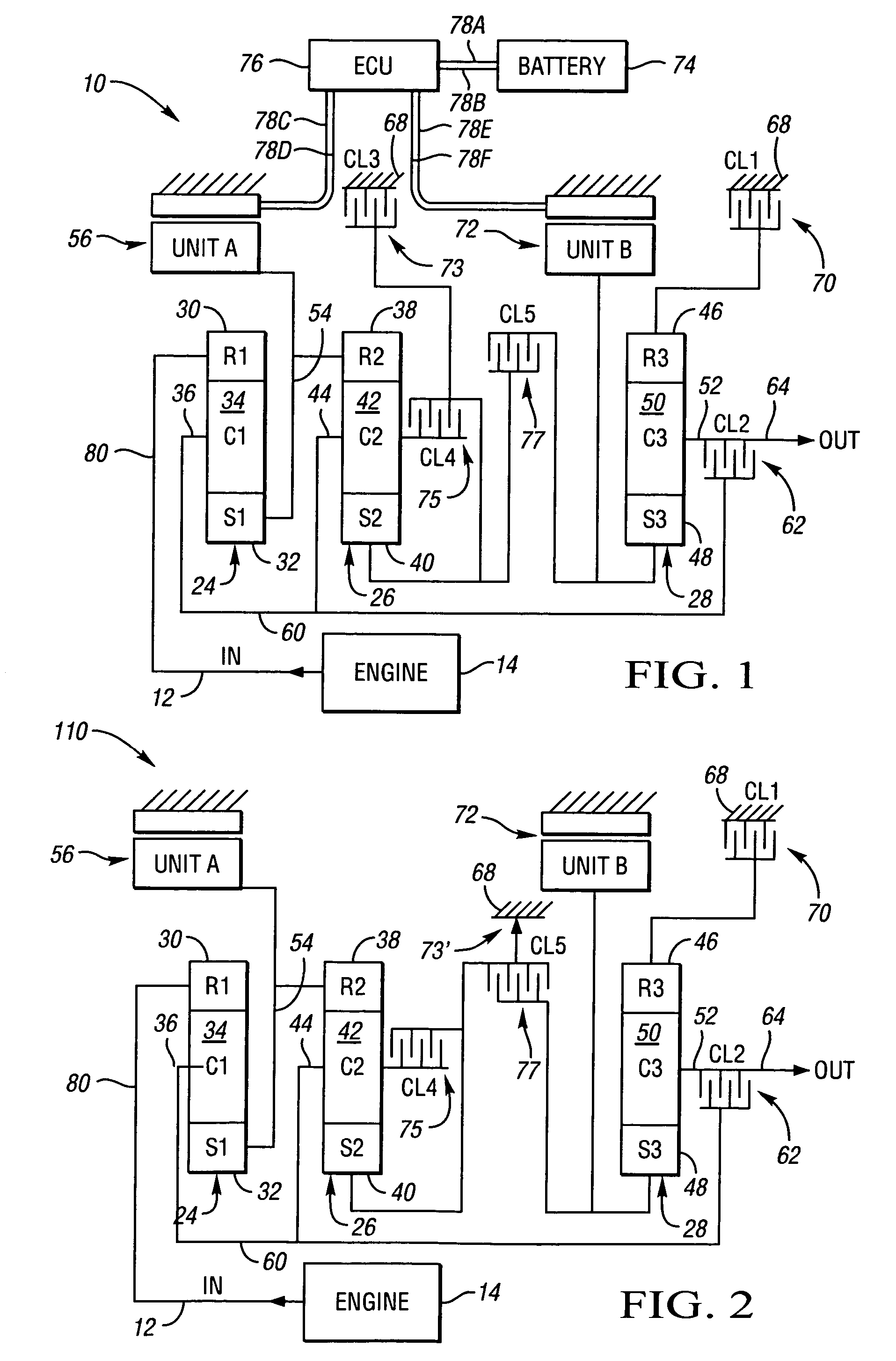 Electric variable transmission with de-coupled engine charging in reverse