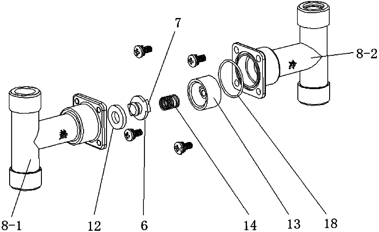 Anti-blocking one-way valve and center water heating system