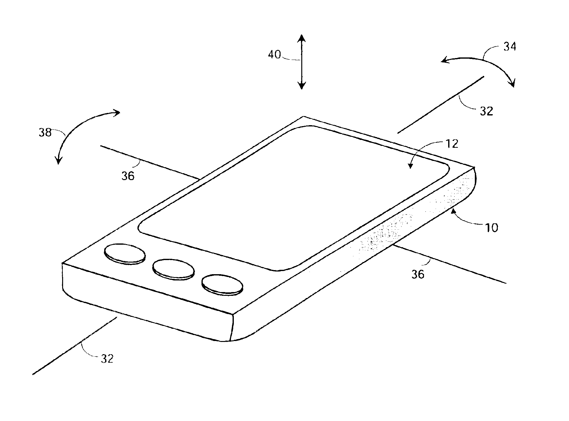 View navigation and magnification of a hand-held device with a display