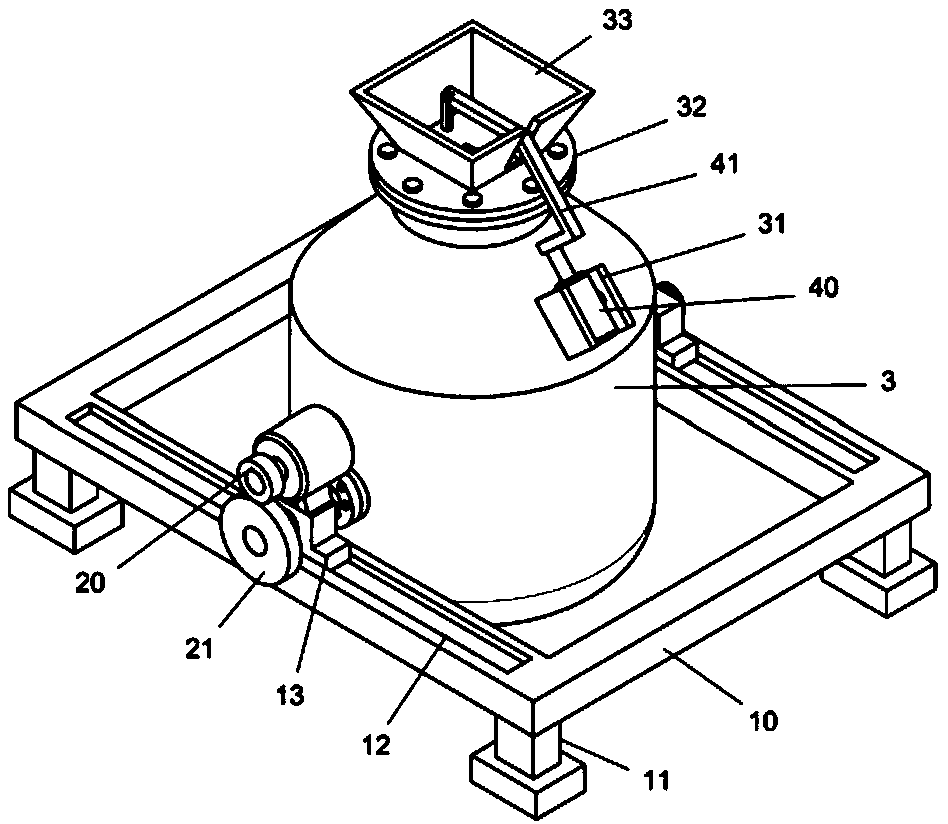 An automatic pouring reactor