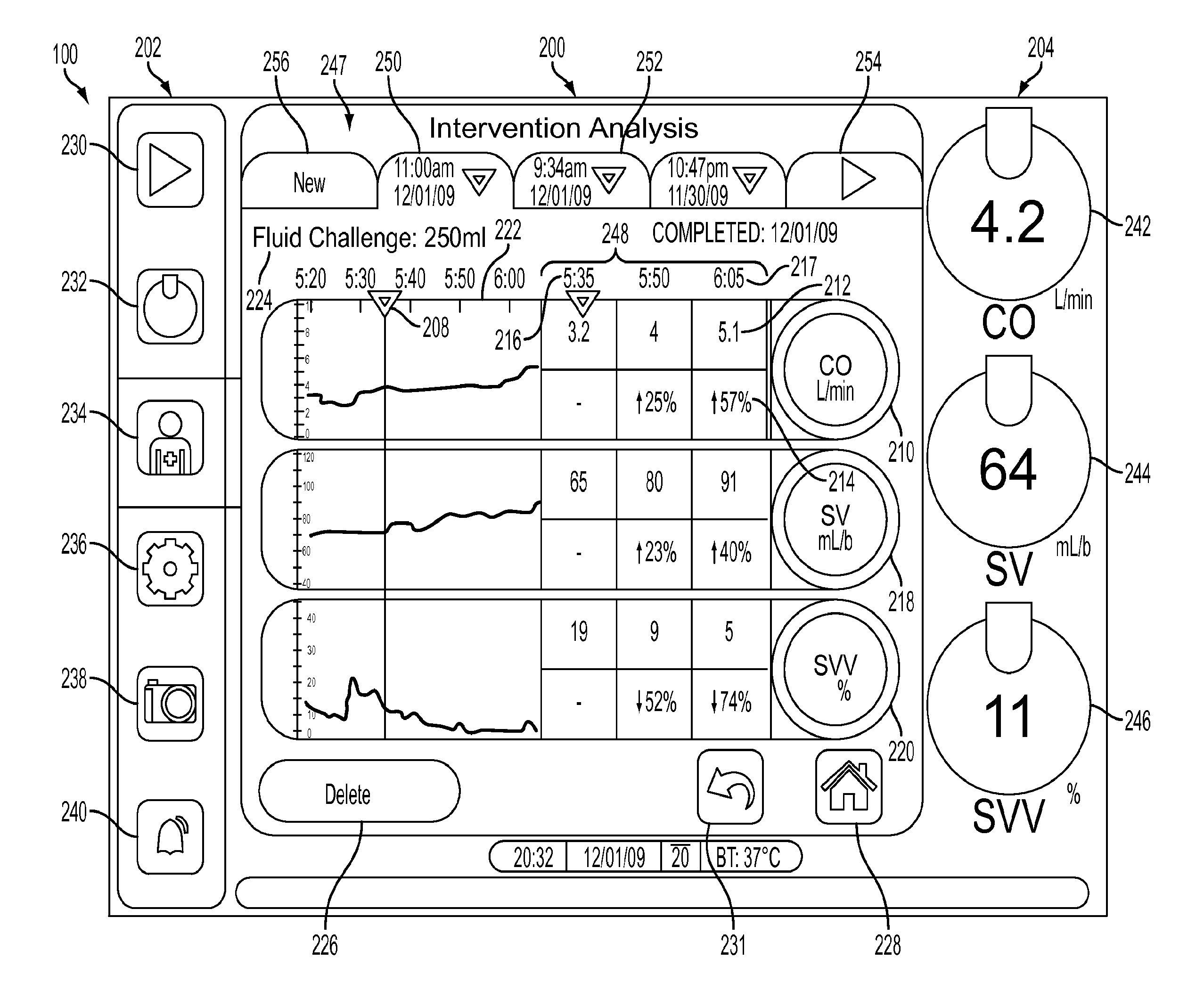 Systems and methods for monitoring and displaying a patient's status