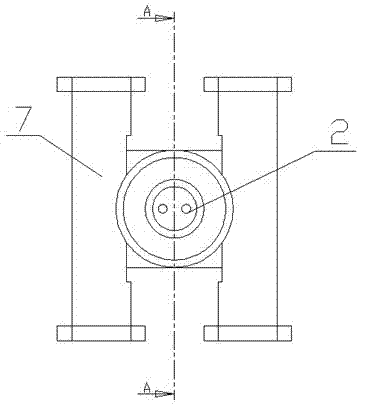 Charging butt joint and separation device for inspection robot and solar charging base station