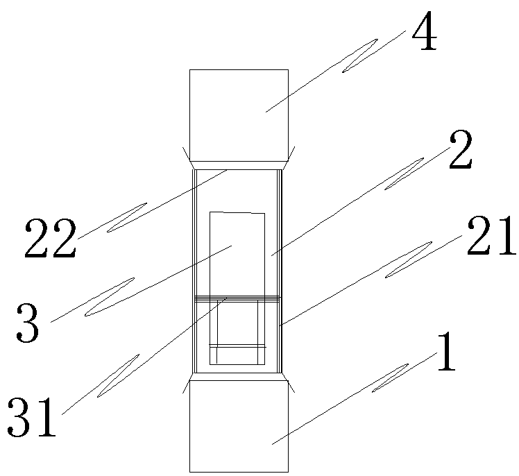 A method and device for pushing palletized materials with pallets