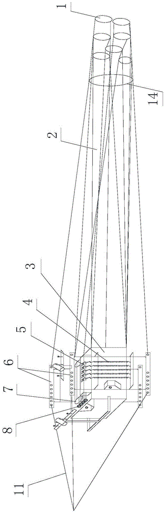 Visual multi-connected sampling system of plankton and use method thereof