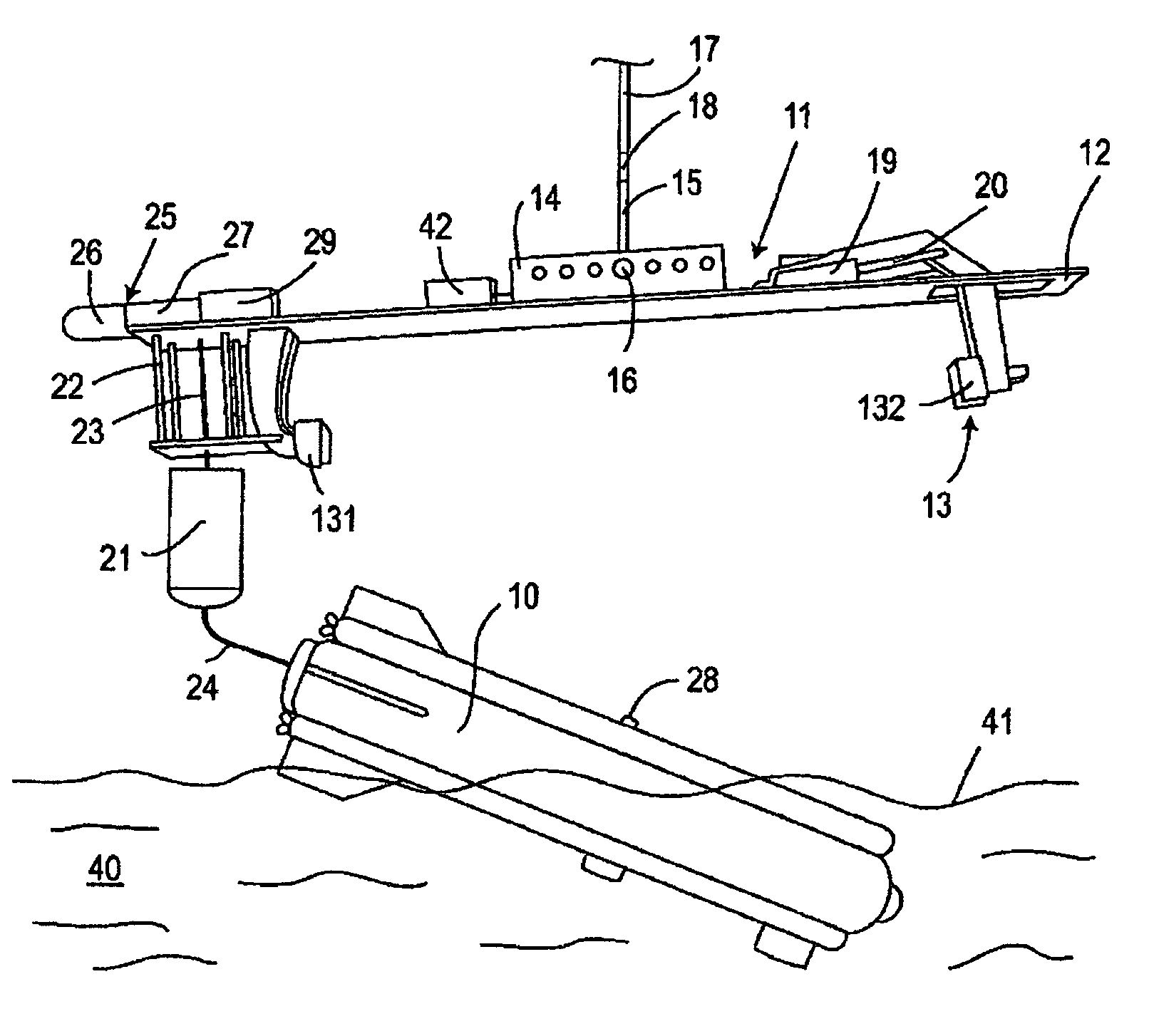 Appliance for deployment and tracking of an unmanned underwater vehicle