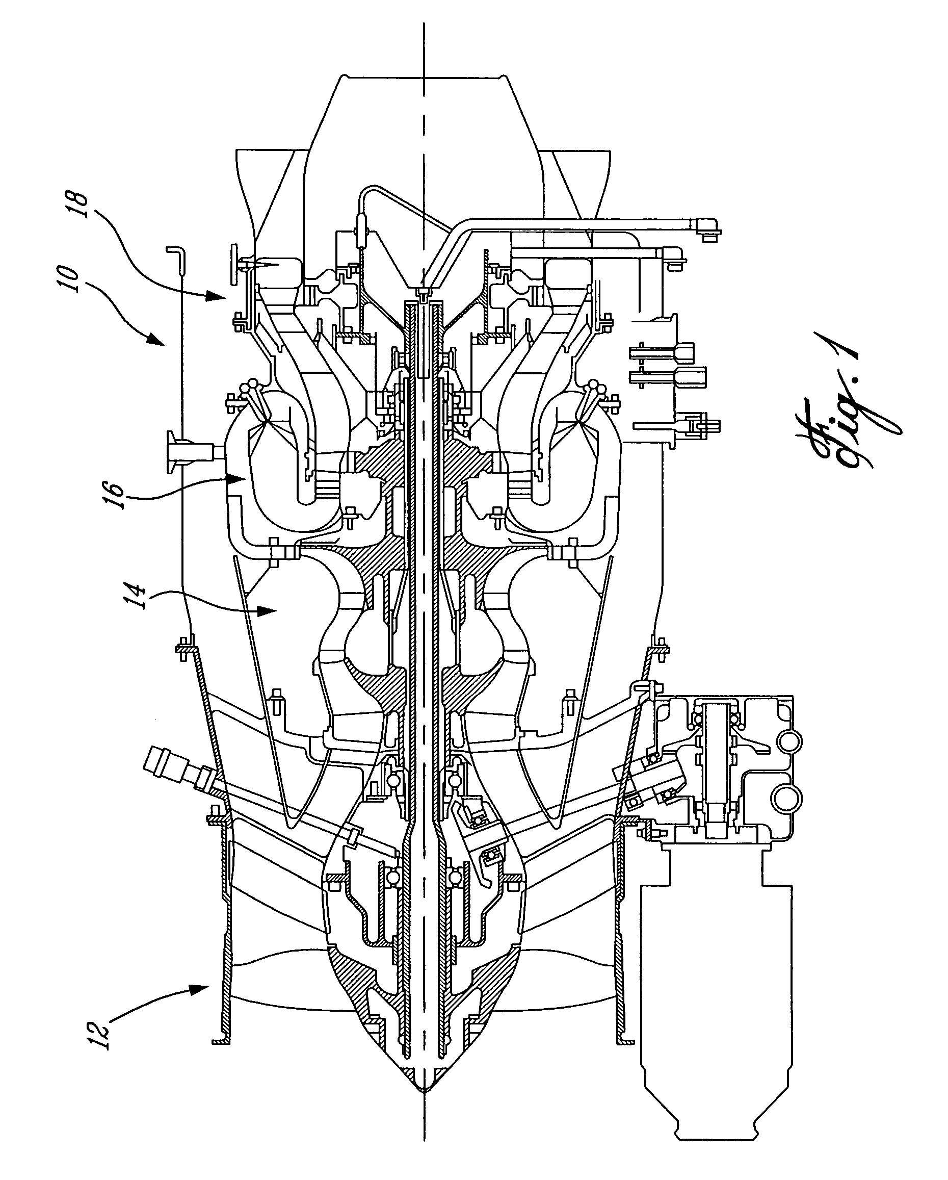 Gas turbine floating collar arrangement