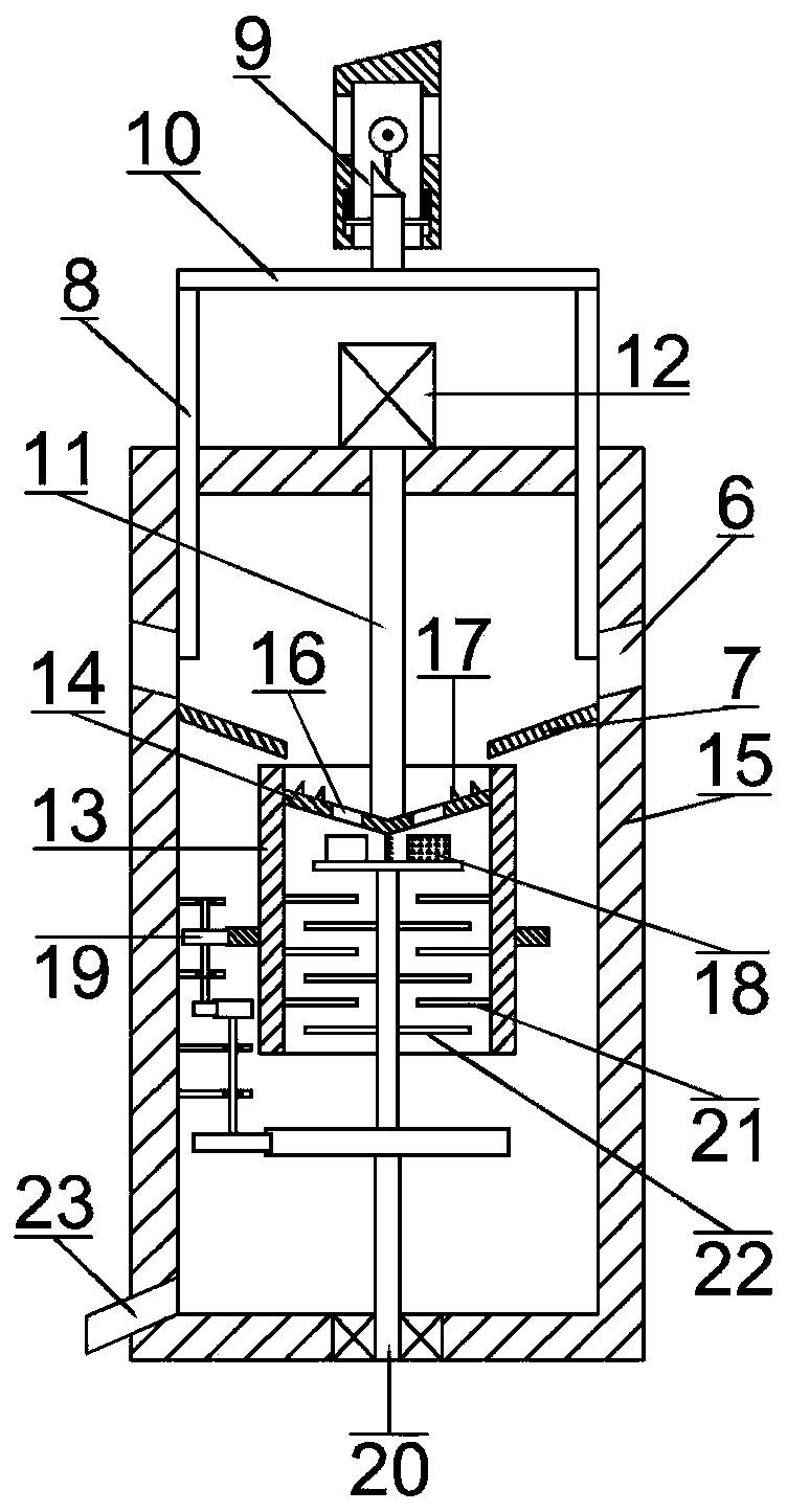 An integrated fertilization and ditching equipment for camellia oleifera planting based on the principle of fertilizer mixing