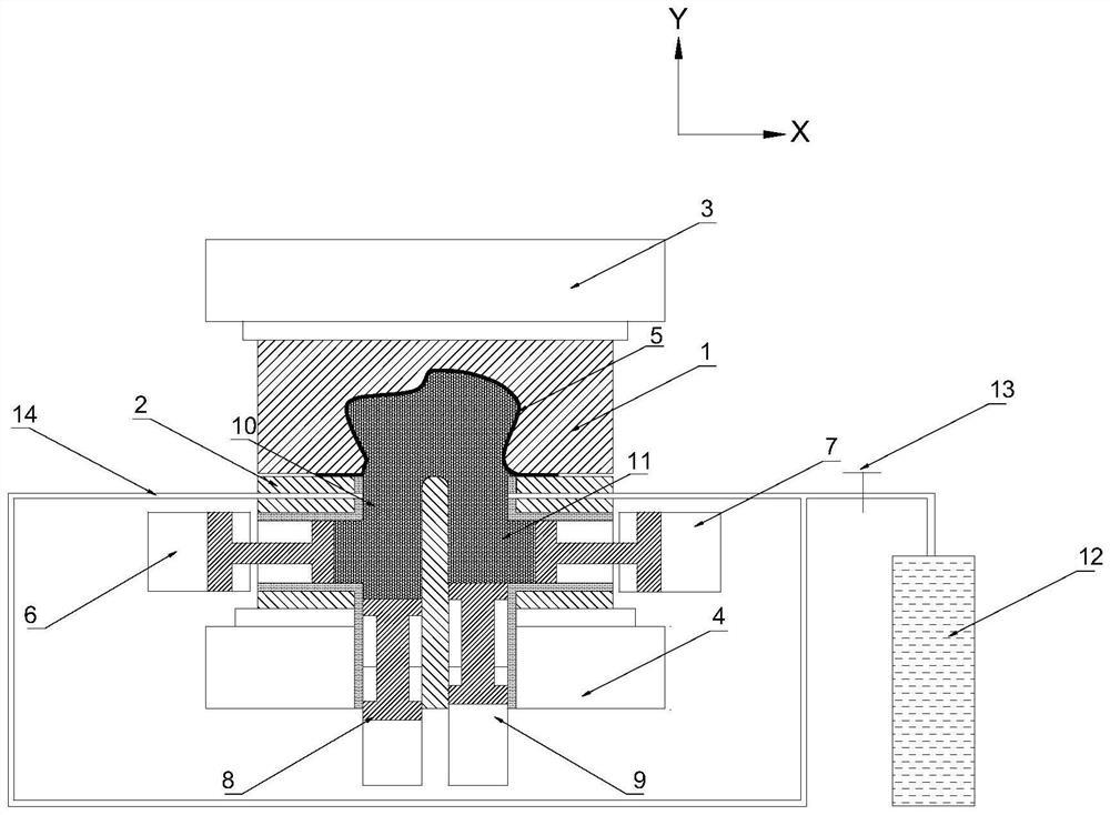 A kind of ultra-low temperature forming device and forming method of aluminum alloy component