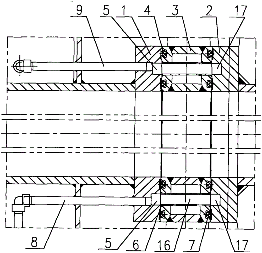 Sealing structure of blind plate valve and blind plate valve containing same