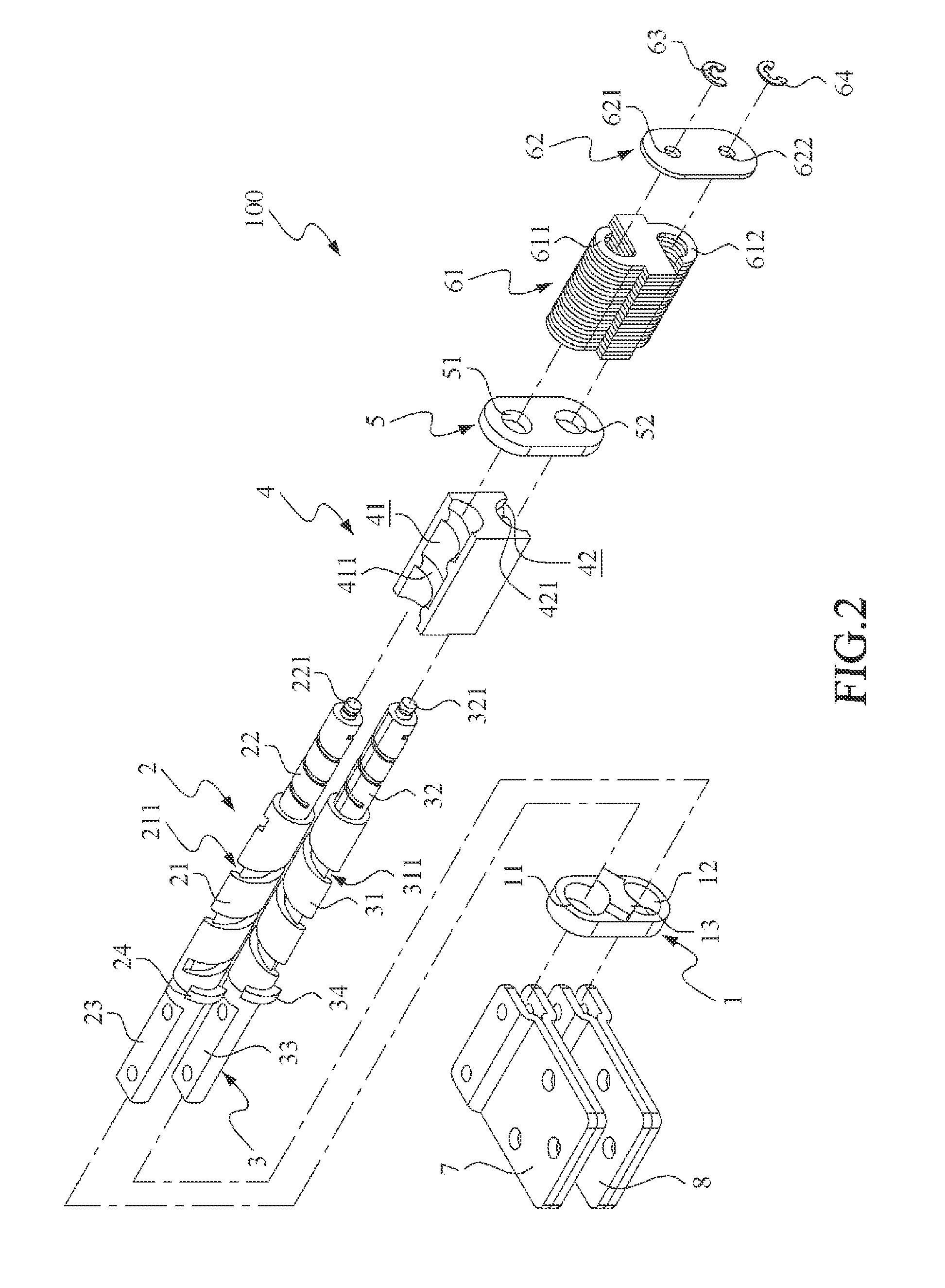 Hinge unit with simultaneous rotatable axles