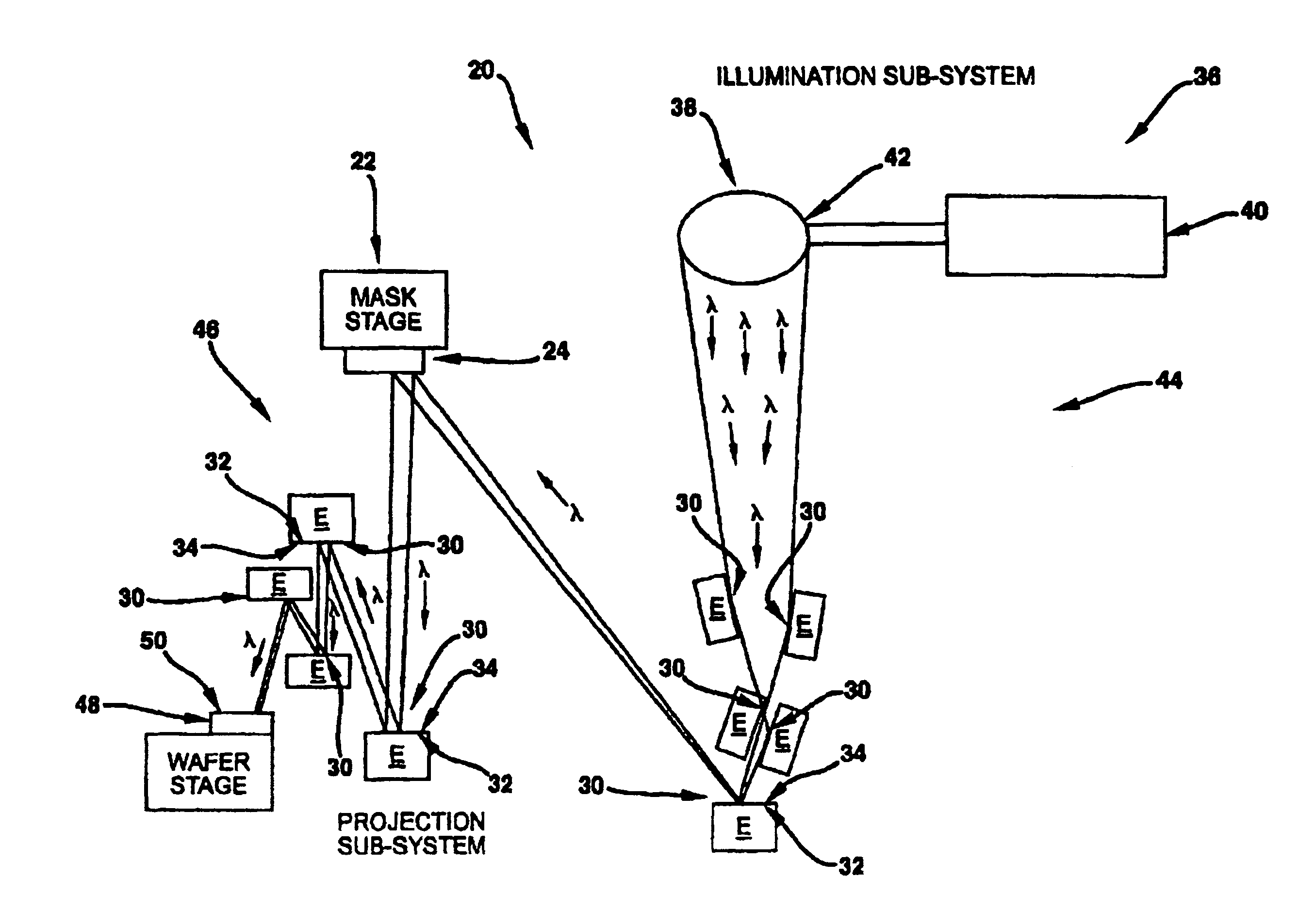 Extreme ultraviolet soft x-ray projection lithographic method system and lithographic elements