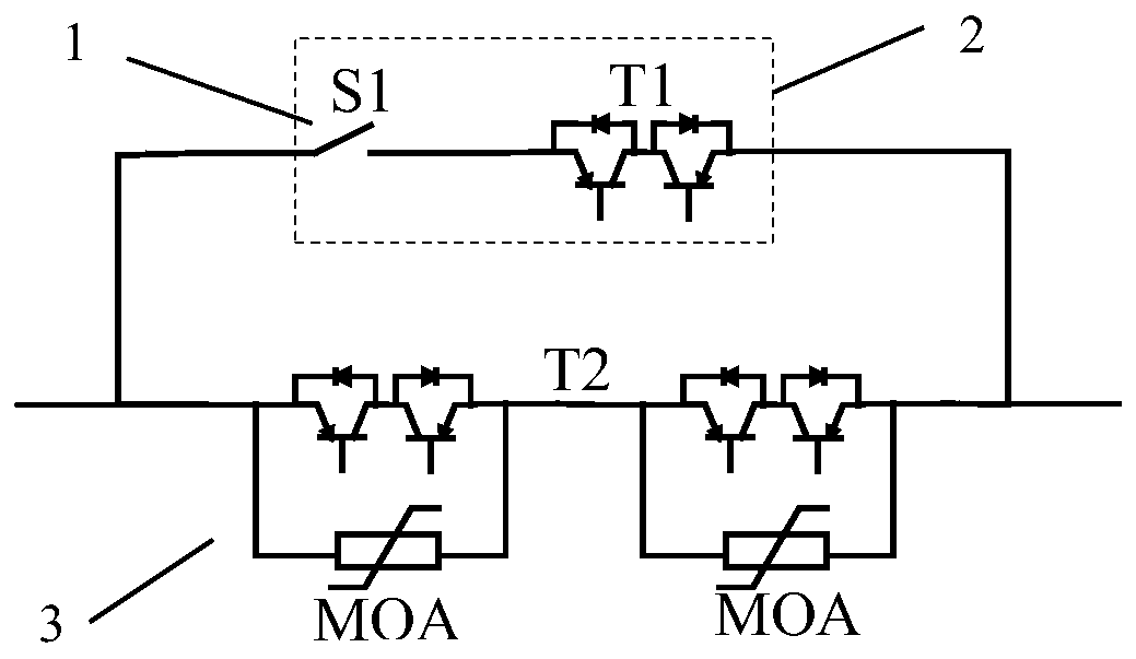 LC buffer current-limiting circuit-based hybrid DC circuit breaker