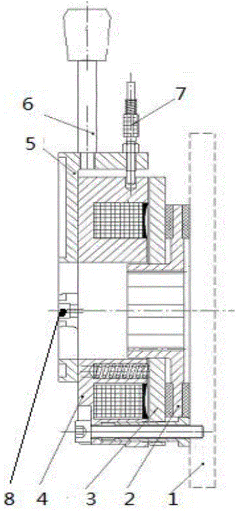 Power-off electromagnetic brake capable of achieving electric brake release and electric brake recovery