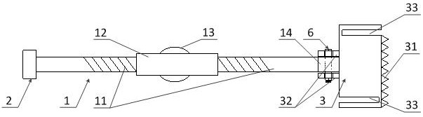 Template supporting device