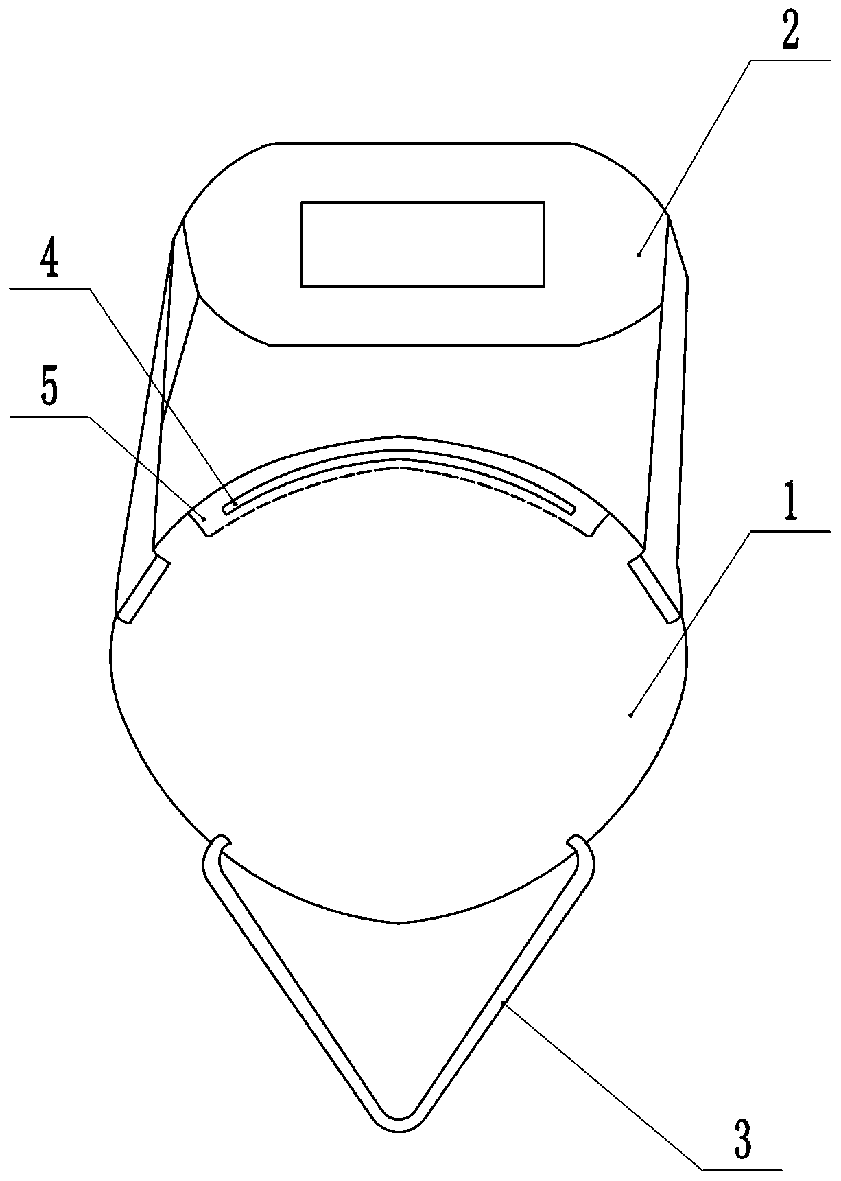 Closed mask capable of preventing pressure injuries on face and behind ears