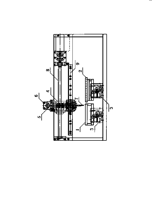 Column crystal wafer moving device