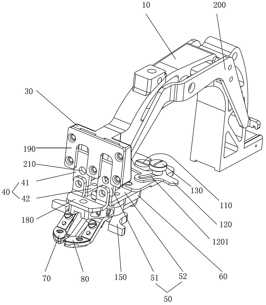 Switching structure of button sewing machine and bar tacking machine