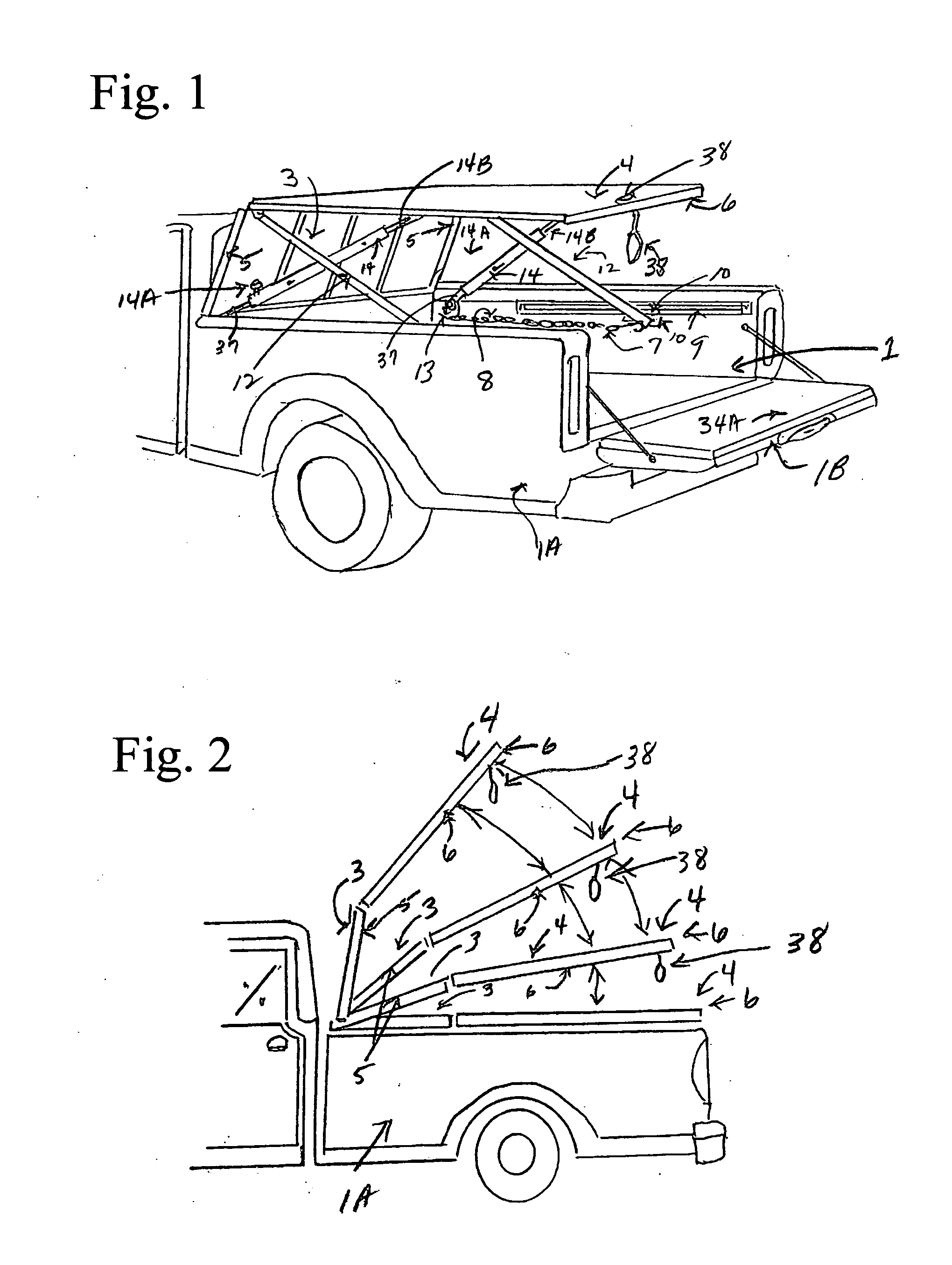 Adjustable height horizontal lockable frame method to attach and to lift a truck bed cover