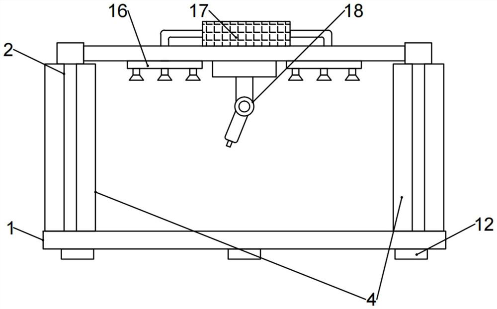 Latticed column part machining device