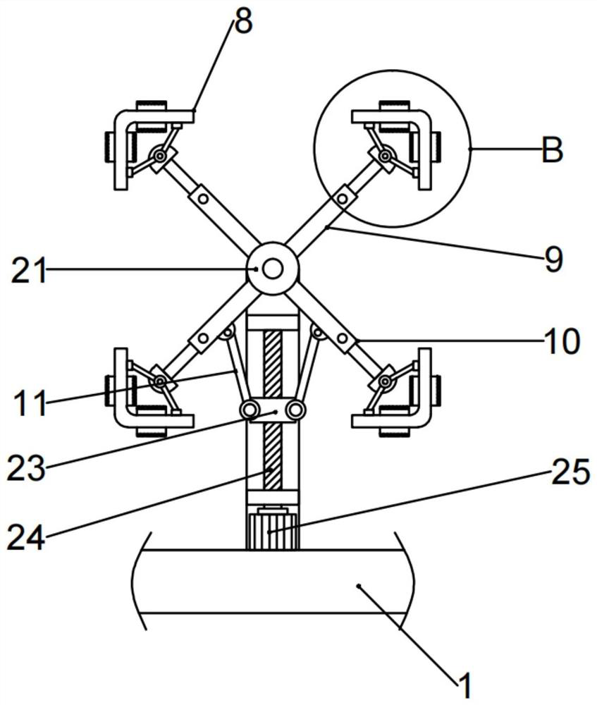 Latticed column part machining device