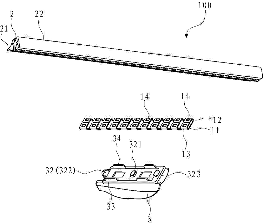 Windshield wiper strip support, forming method and windshield wiper sheet with windshield wiper strip support