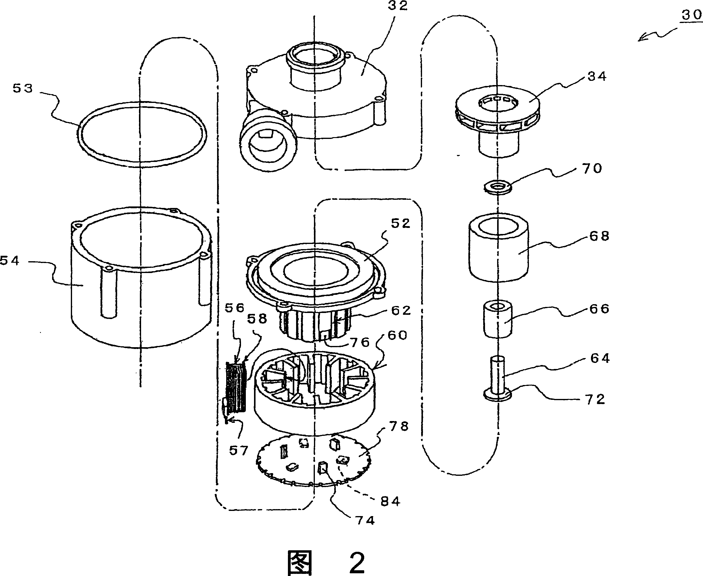 Sealed electric-motor and sealed pump