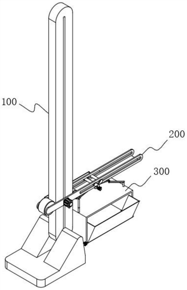 Building construction feeding machine based on positioning transmission