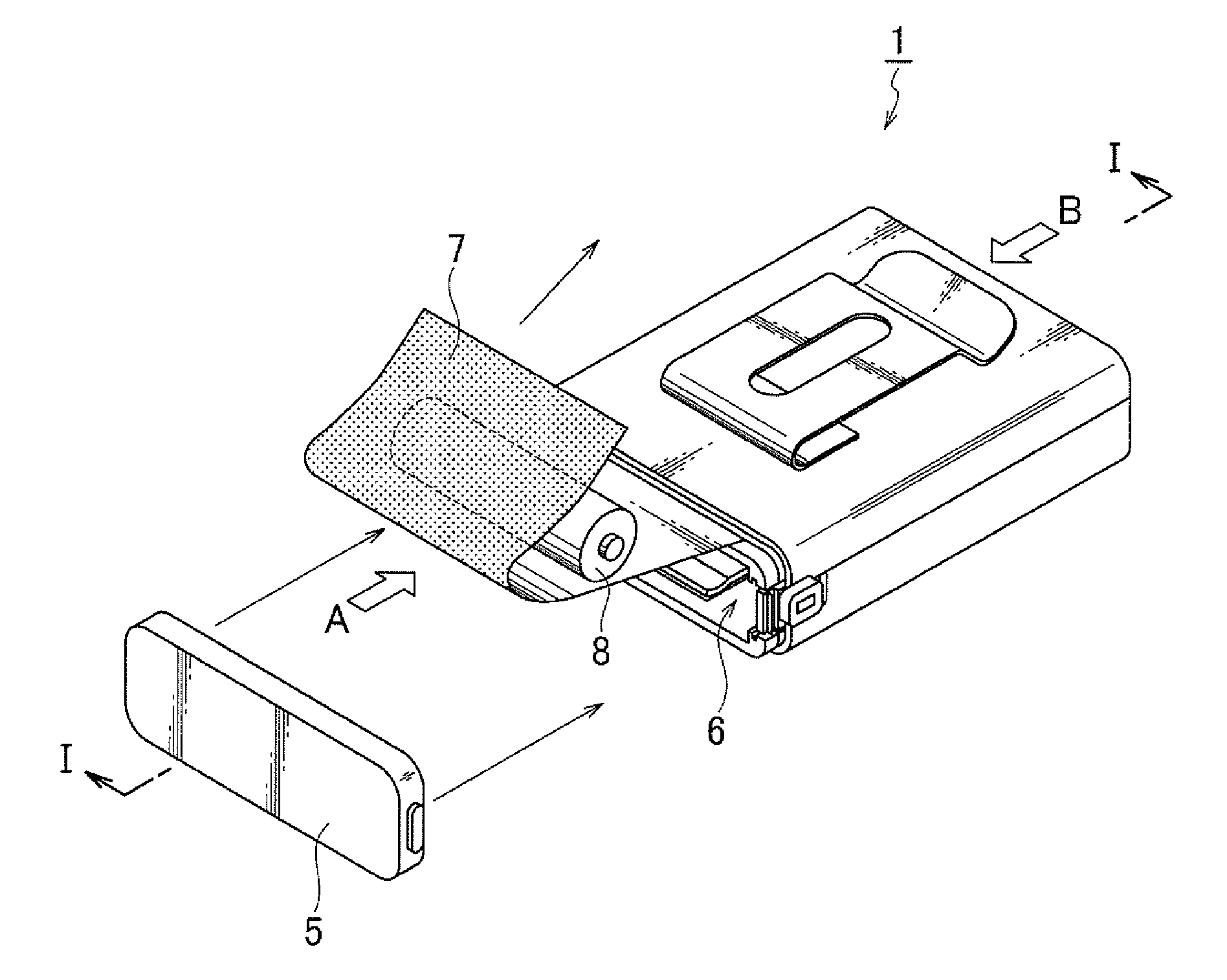 Battery compartment for condenser microphone