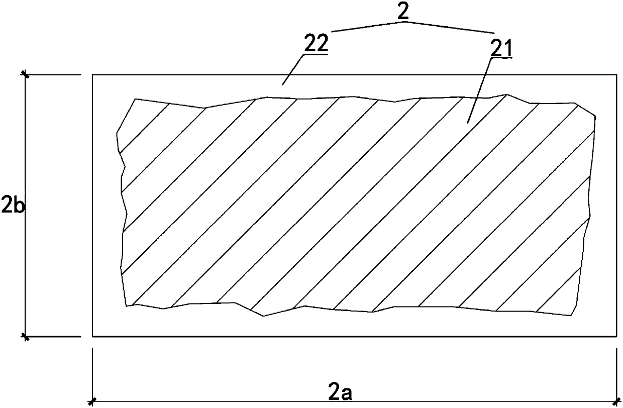 Jacking pipe cutting protective structure for building remains and construction method thereof
