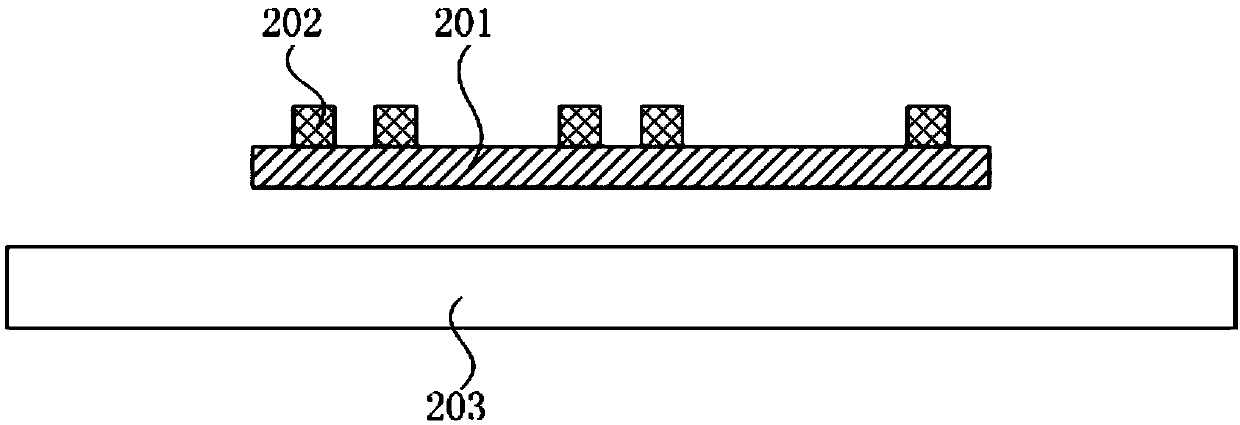 Multi-chip stacked packaging method and multi-chip stacked package body