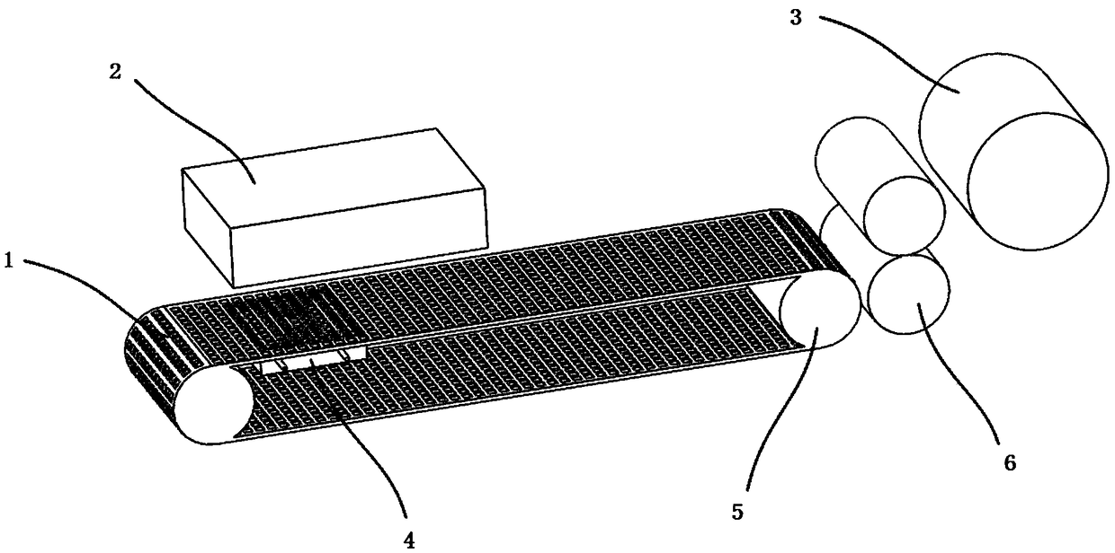 Non-woven paper cloth processing device for controlling water outlet rate through air blowing