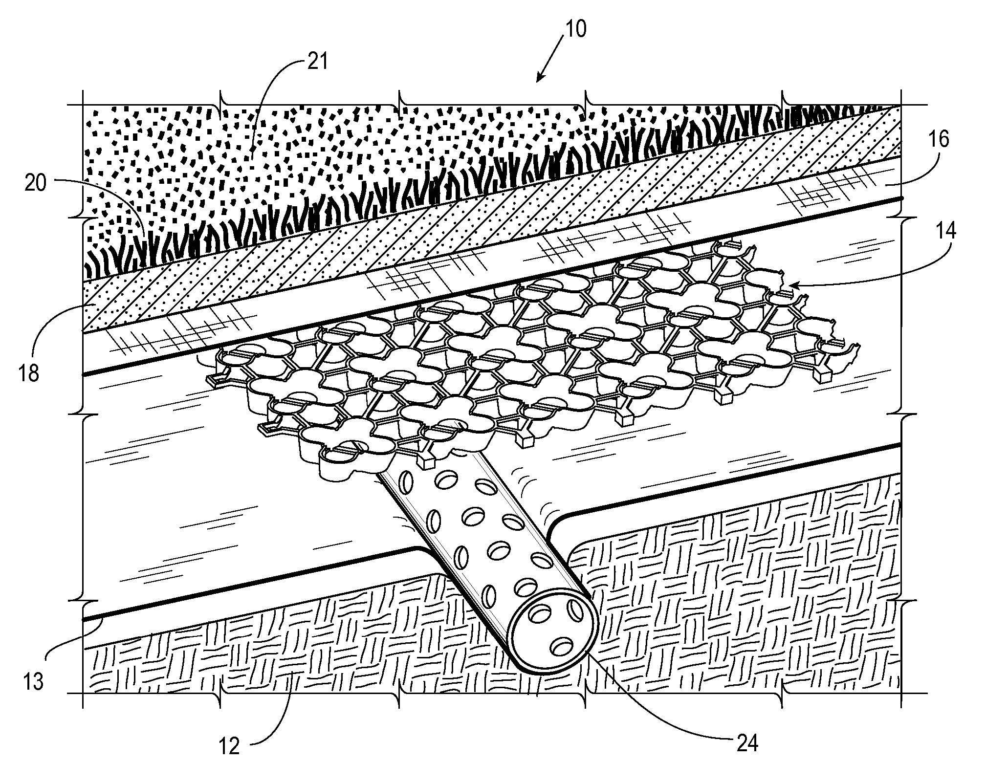 Subsurface drainage system and method of installing the same