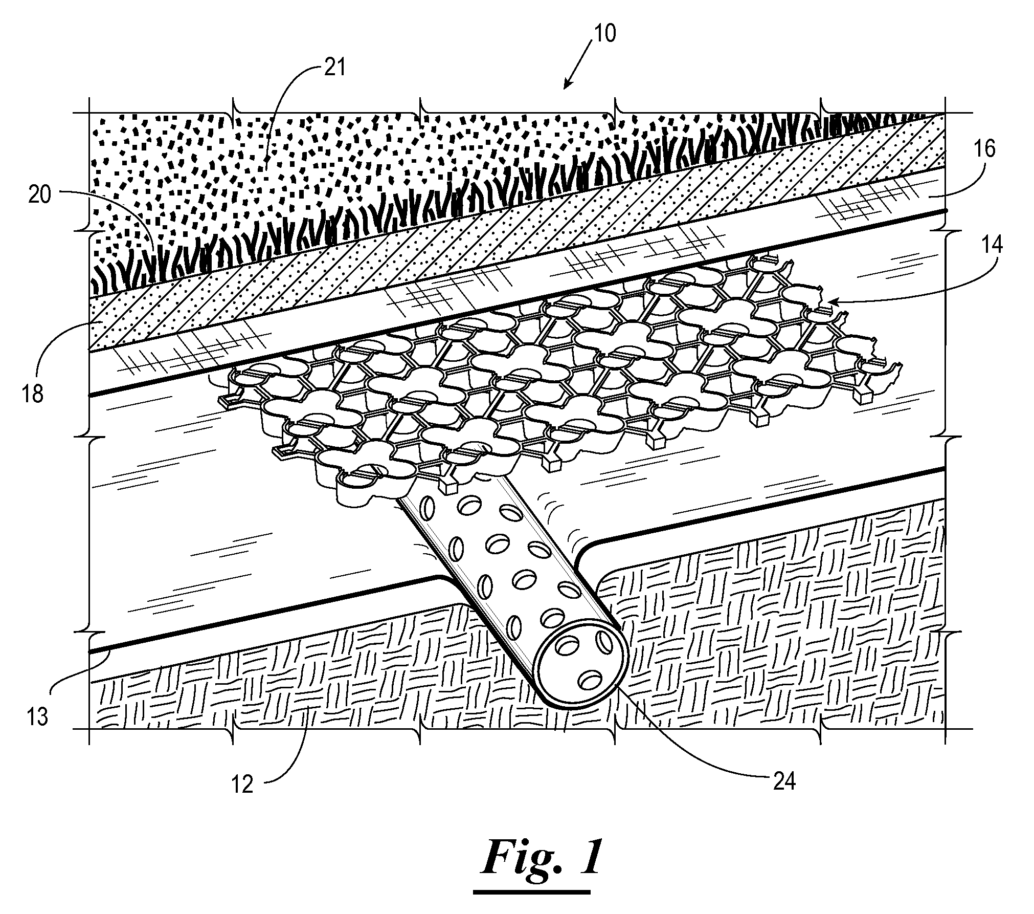 Subsurface drainage system and method of installing the same
