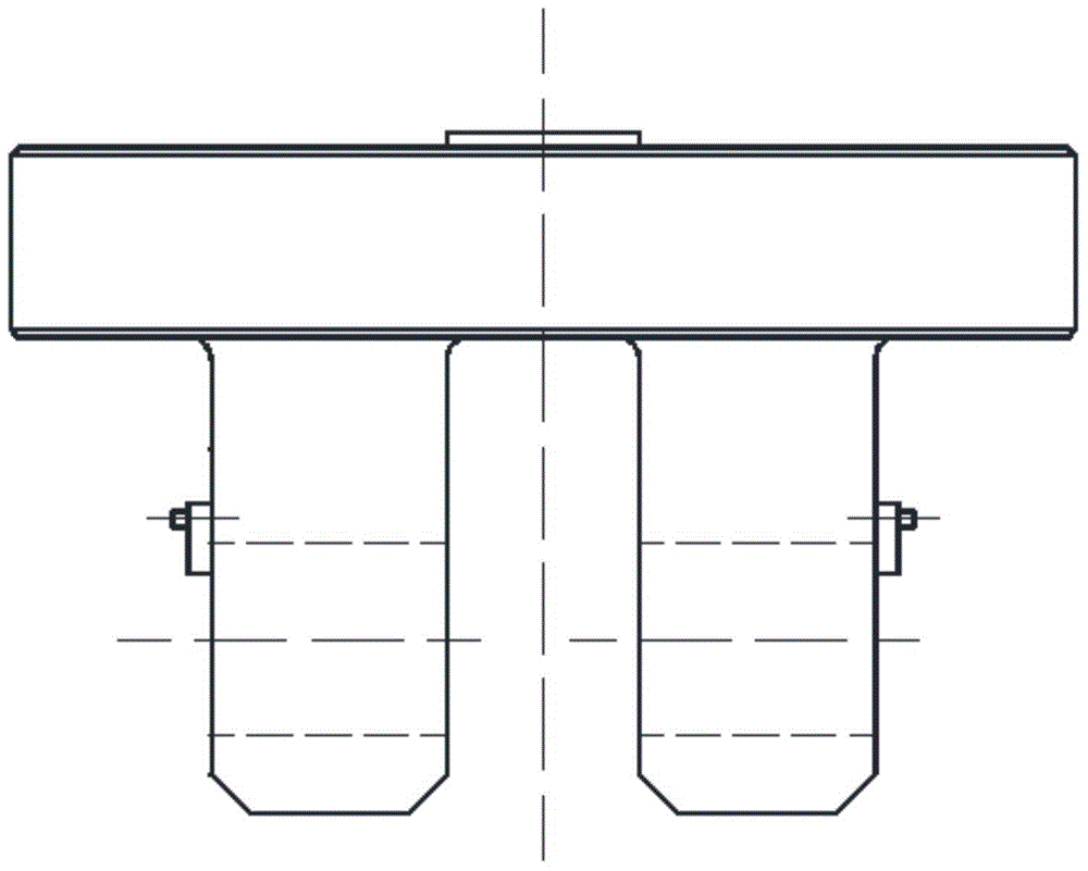 Clamp for compact tension specimen of material testing machine under high pressure hydrogen environment