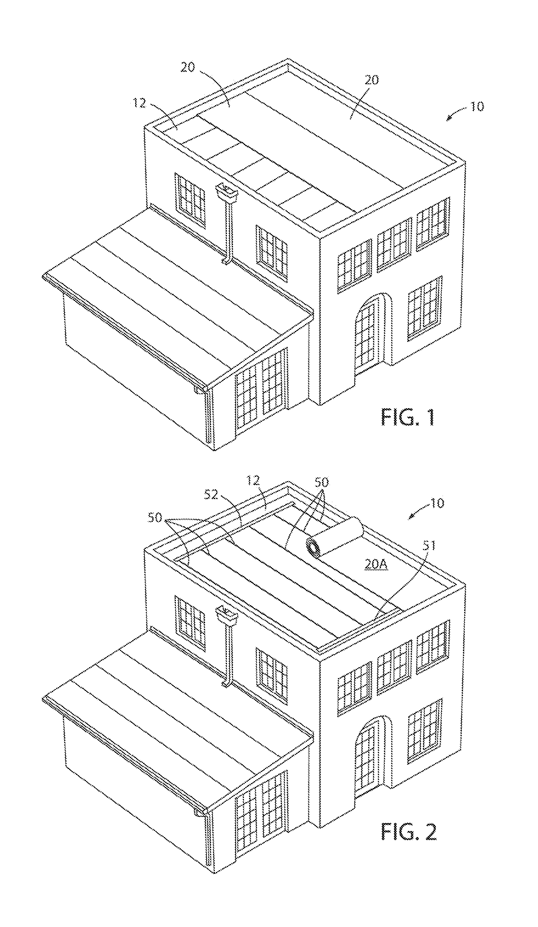 Roofing system with sensors