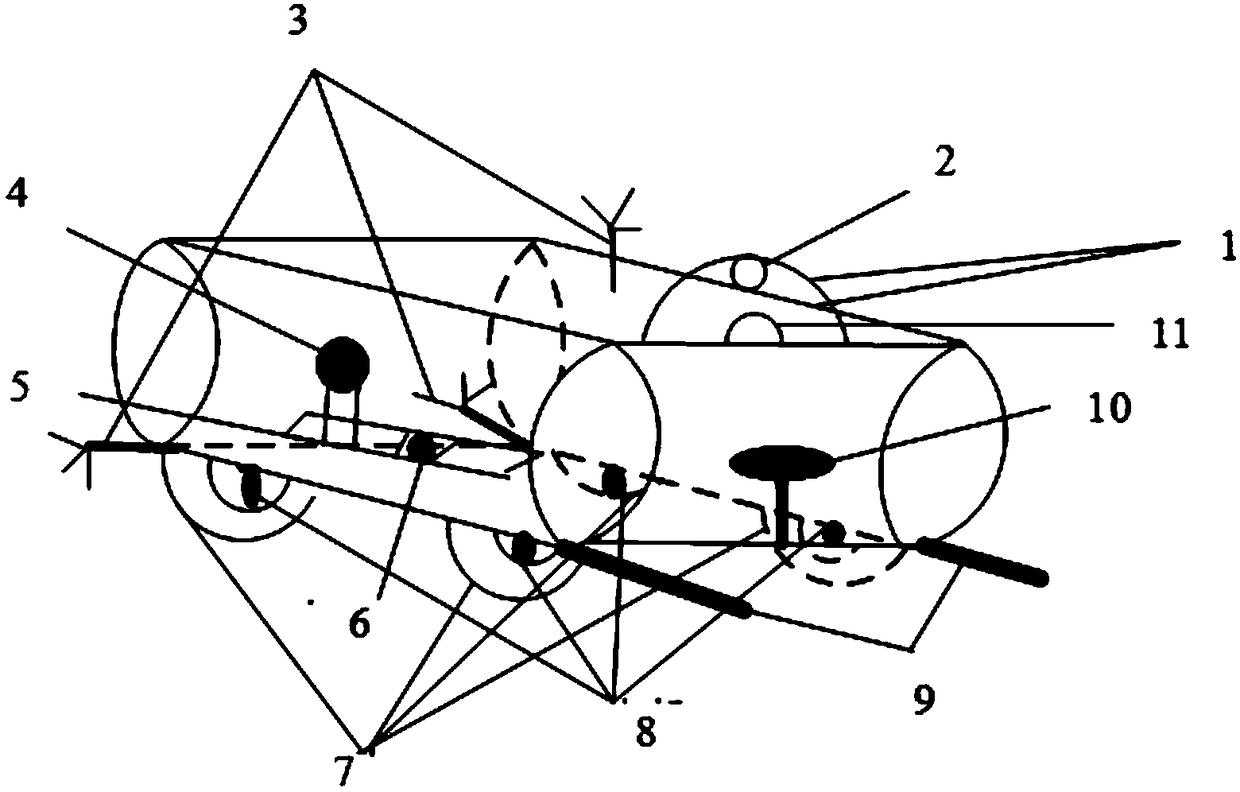 An amphibious detection robot