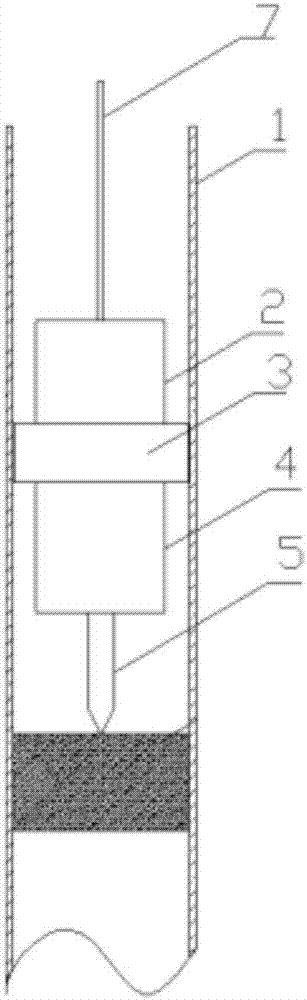 Pile detecting hole obstacle clearing device based on churn drill