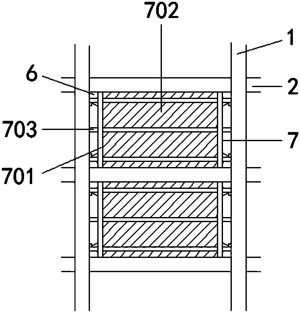 Steel-structure frame shearing wall structure and work method thereof