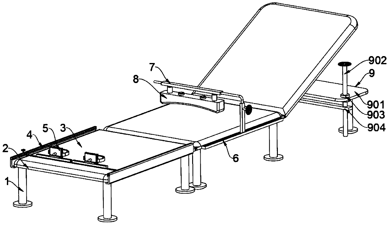 Rehabilitation training device used after obstetric operation