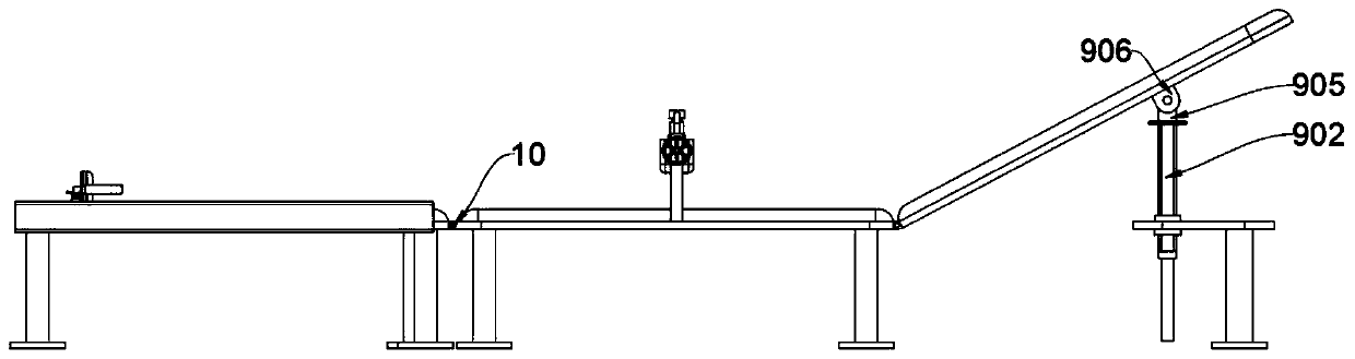 Rehabilitation training device used after obstetric operation