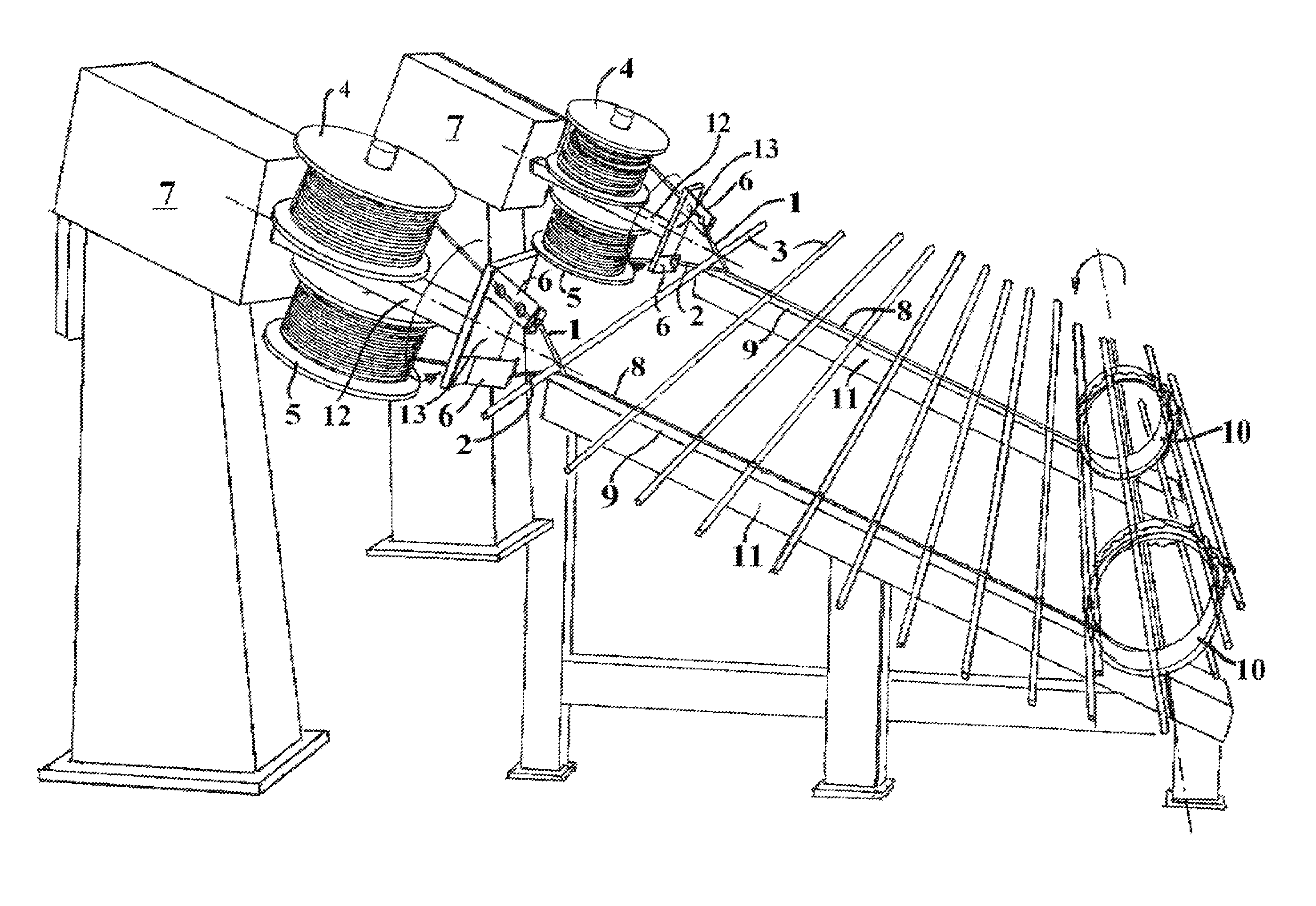 Method, an apparatus and a means for making a reinforcement mesh