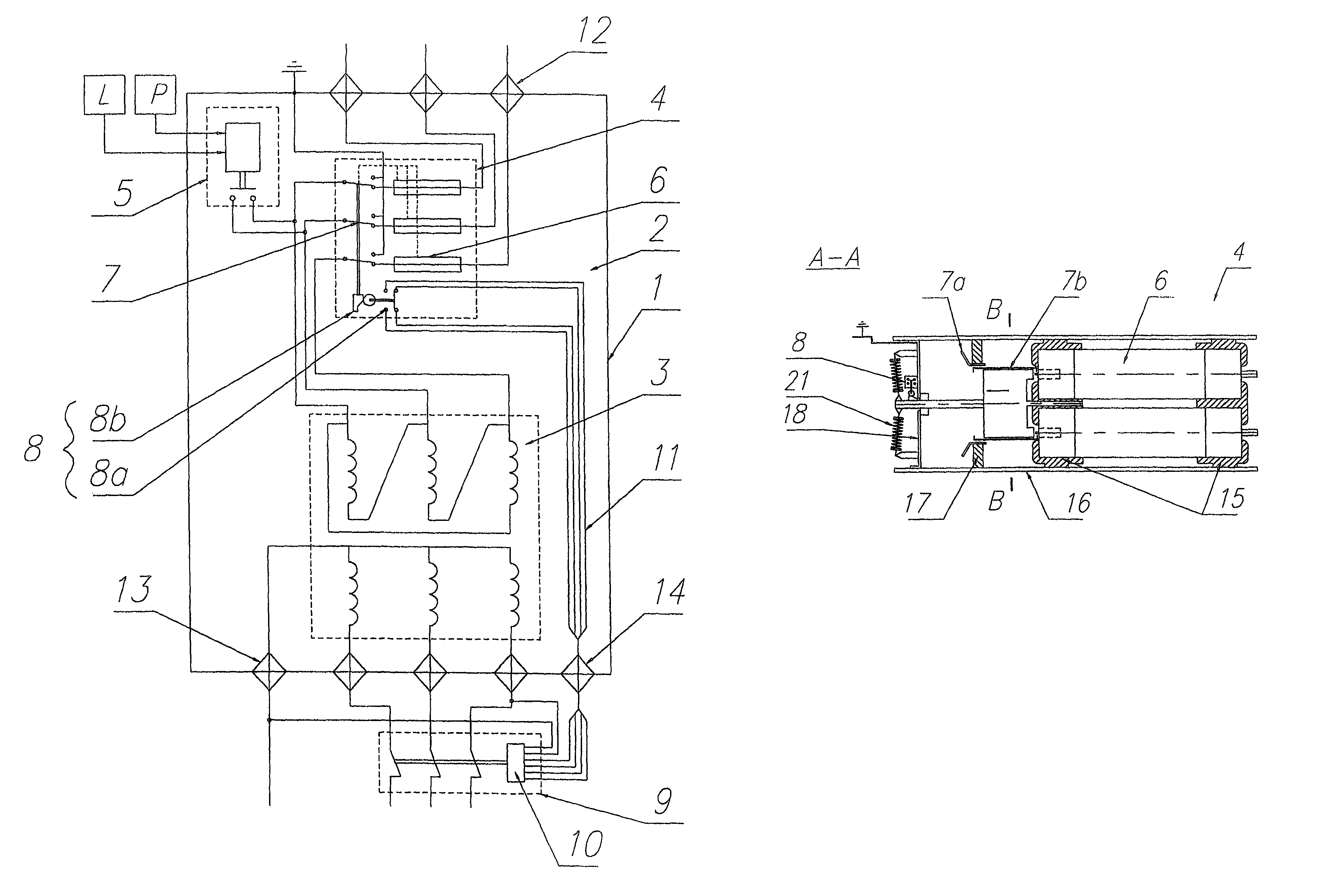Disconnector for distribution transformers with dielectric liquid