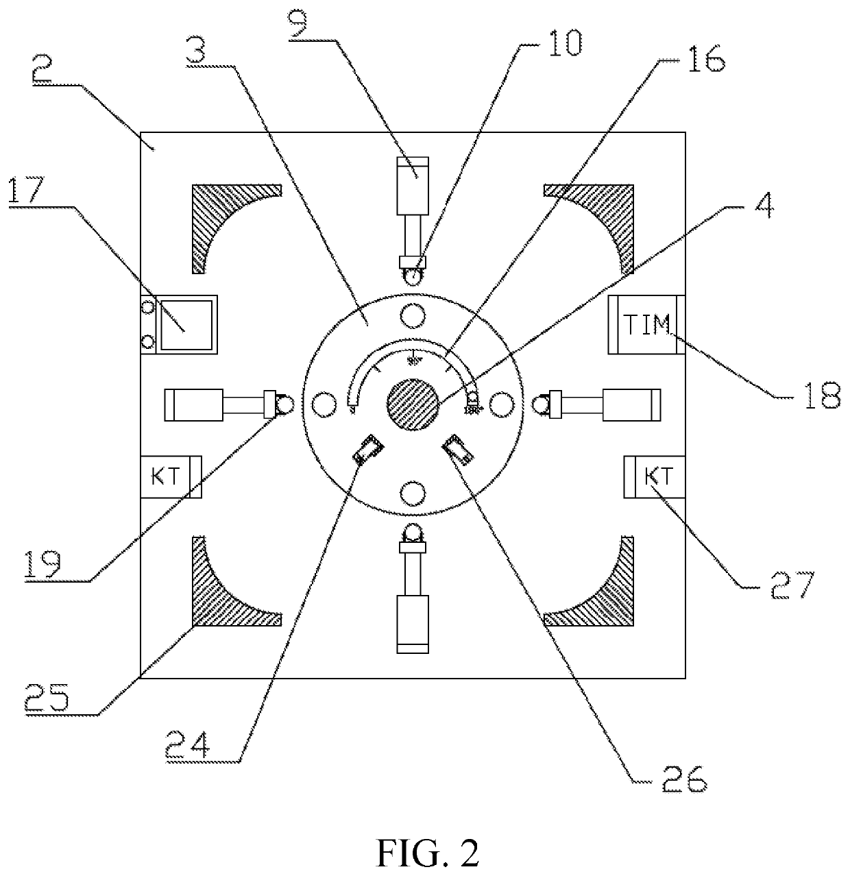 Automatic charging and mixing device for ointment