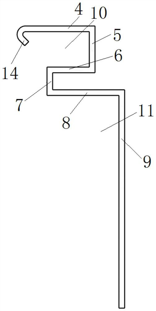 Connecting device for fixing lower wall body of steel beam