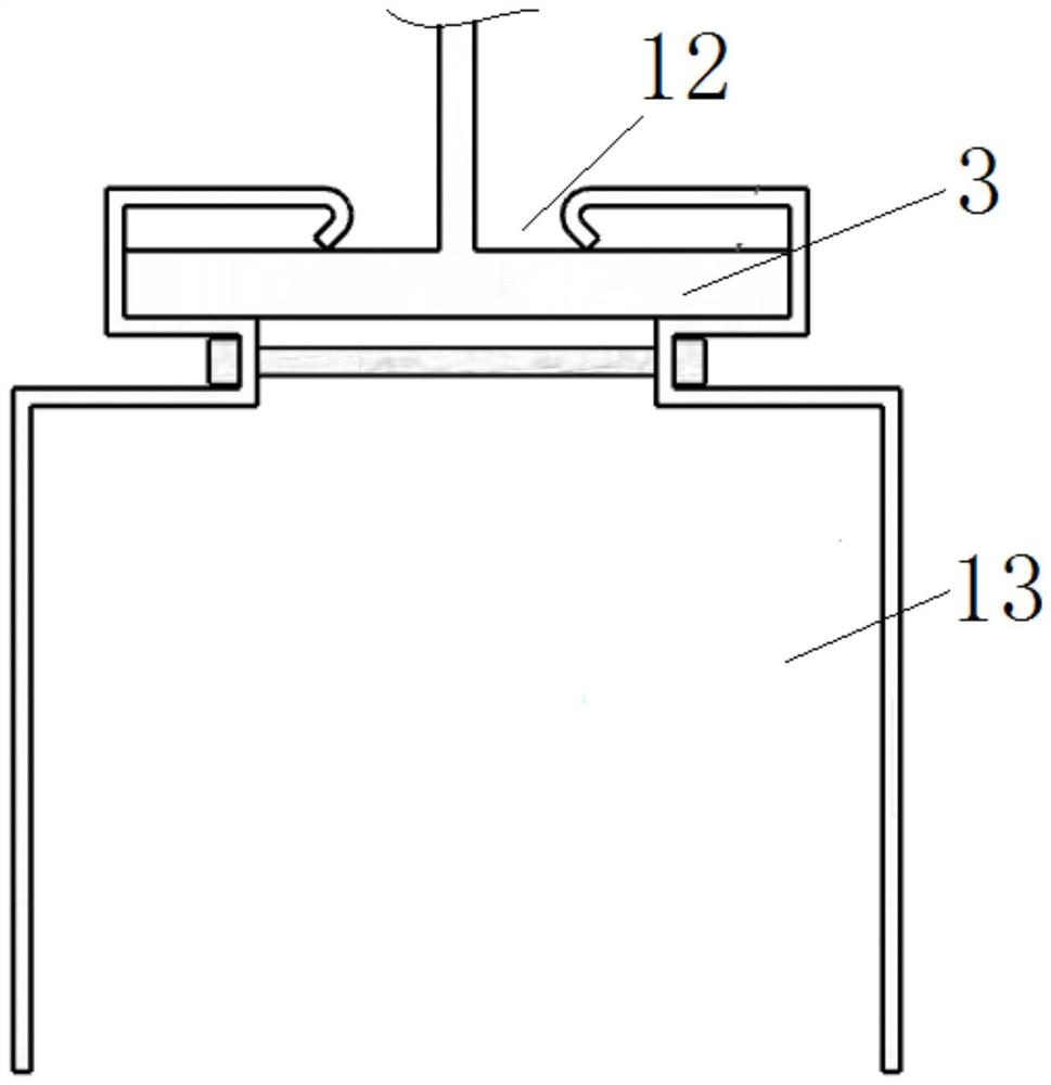 Connecting device for fixing lower wall body of steel beam