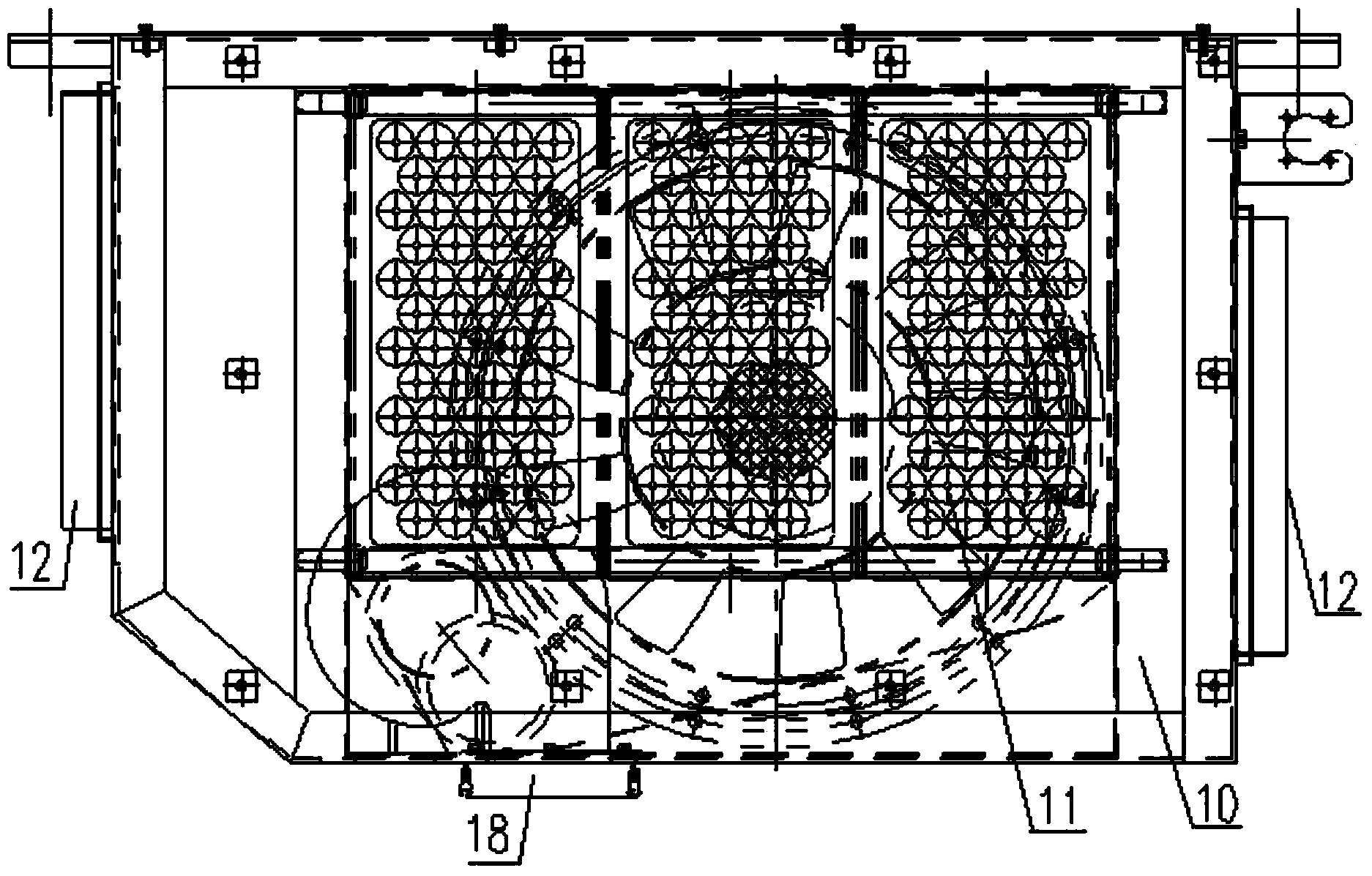 Centralized air supply device of railway car equipment compartment and equipment compartment ventilation system