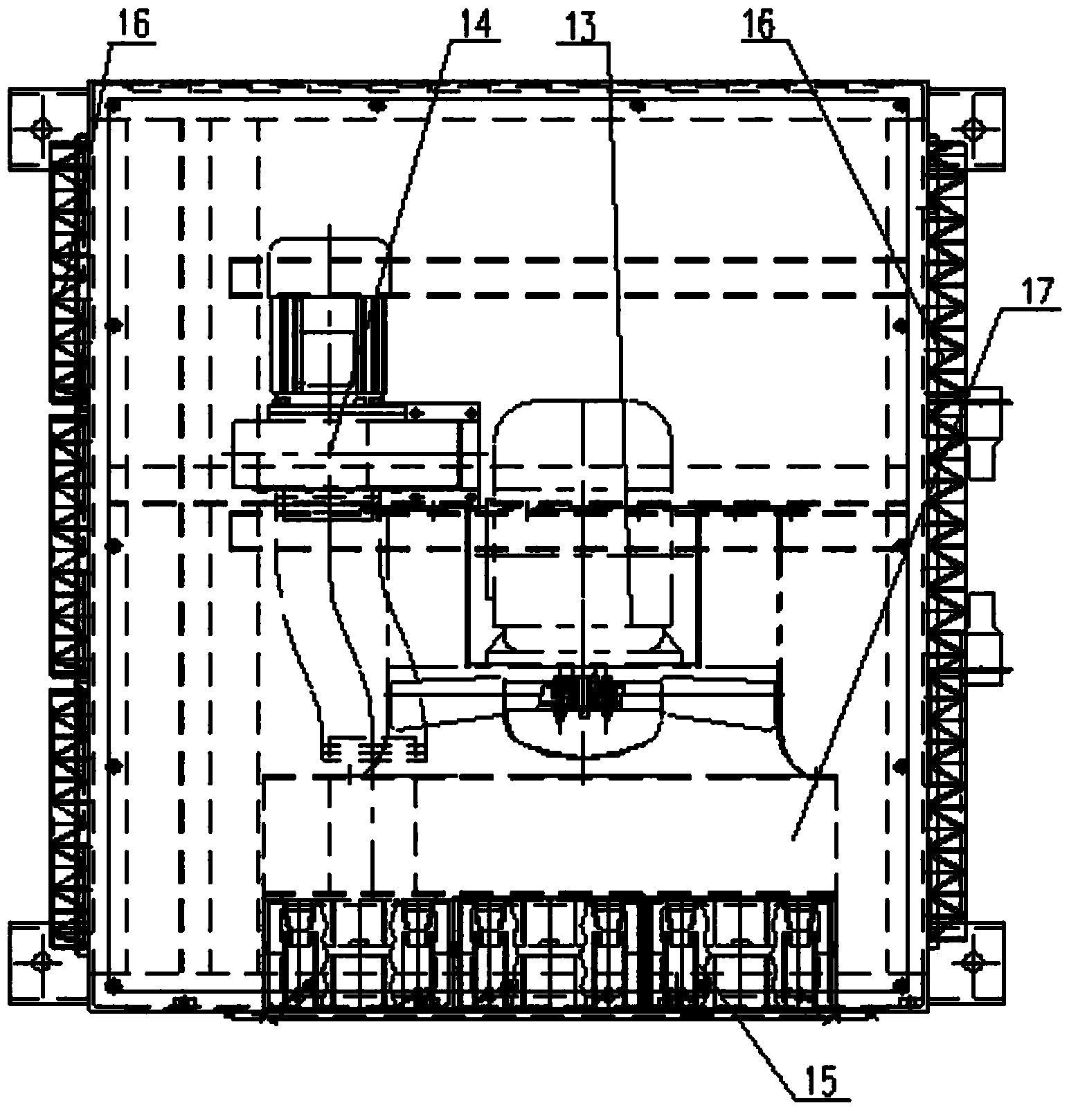 Centralized air supply device of railway car equipment compartment and equipment compartment ventilation system