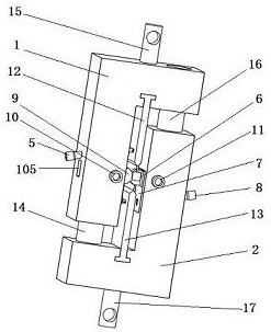 Clamp for testing shear performance of composite material