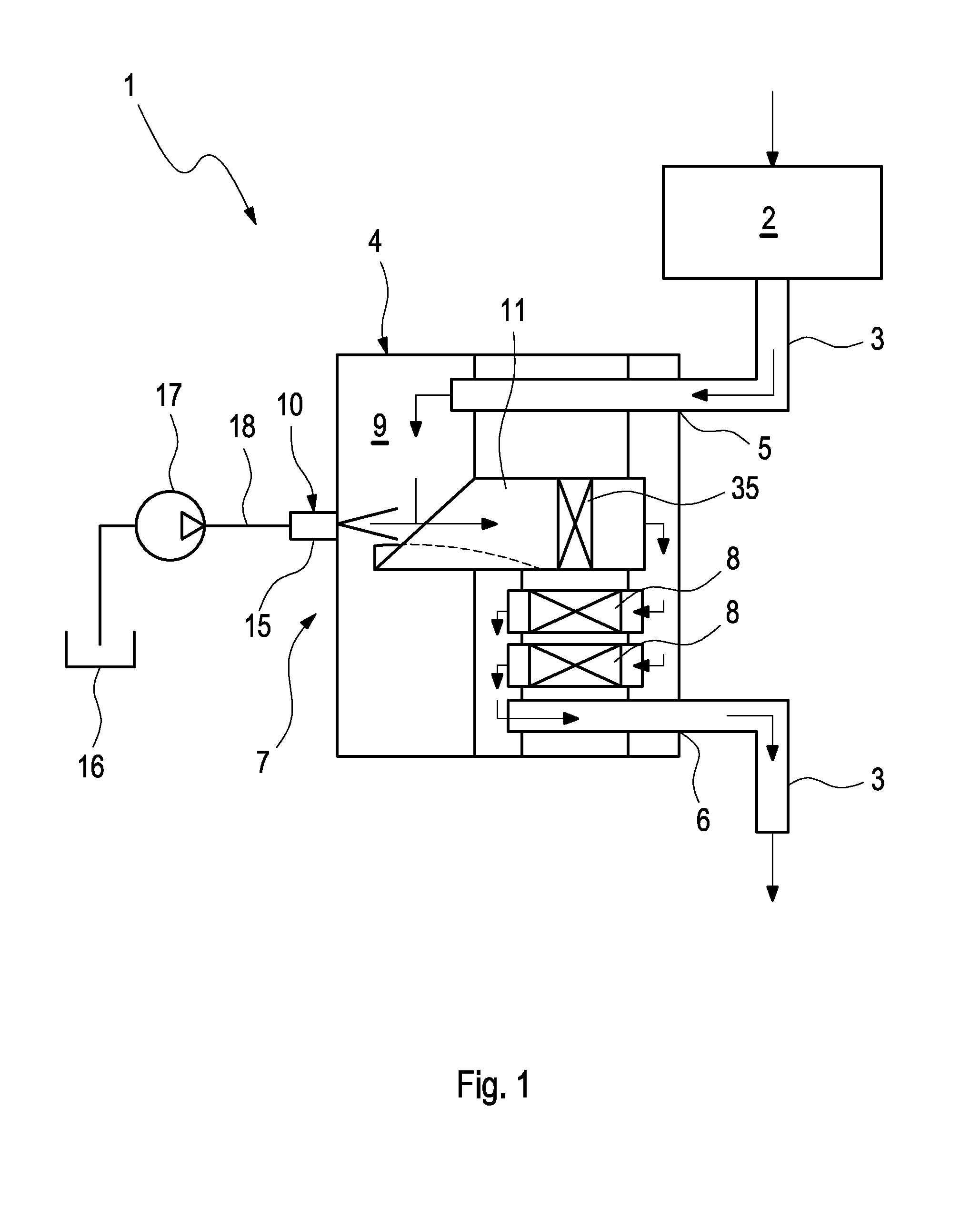 Device For Introducing A Liquid Into A Gas Flow